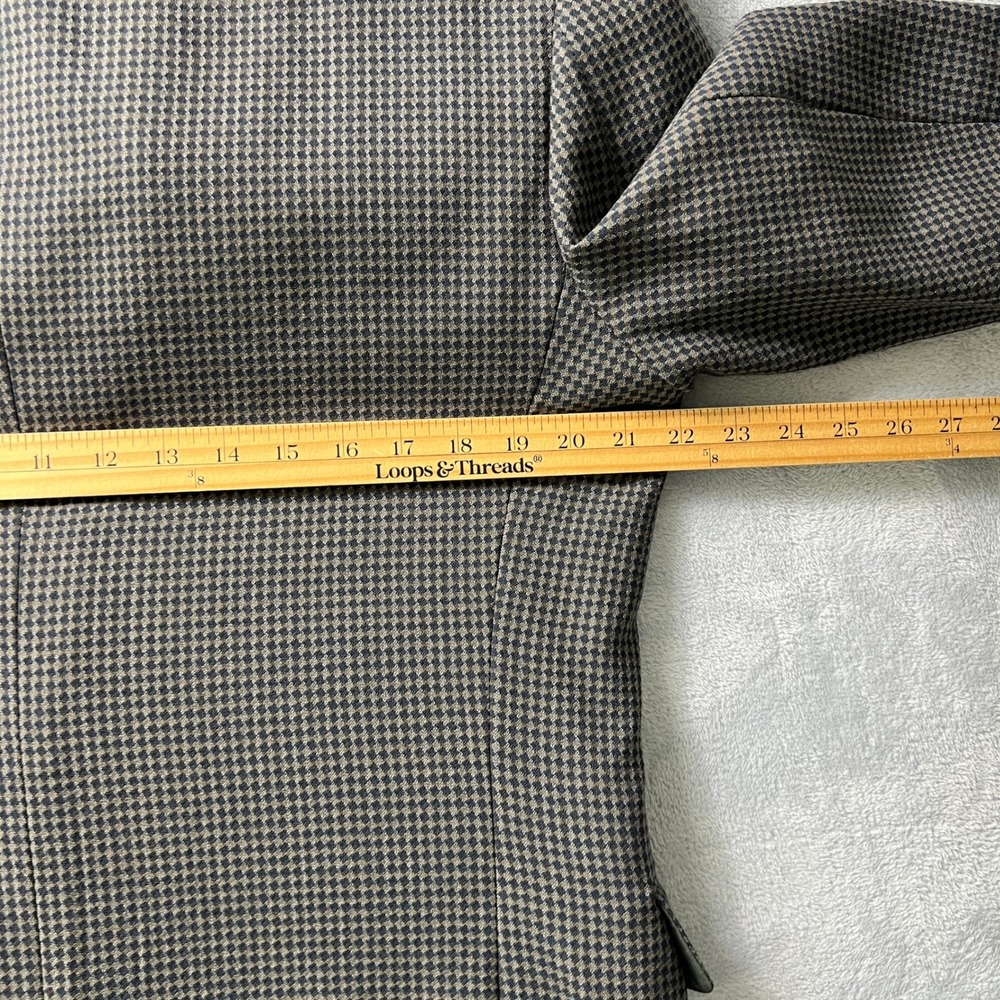 Vtg. Givenchy Monsieur Men's Houndstooth Blazer 40R‎ Wool Sport Coat Vintage USA - Picture 7 of 12